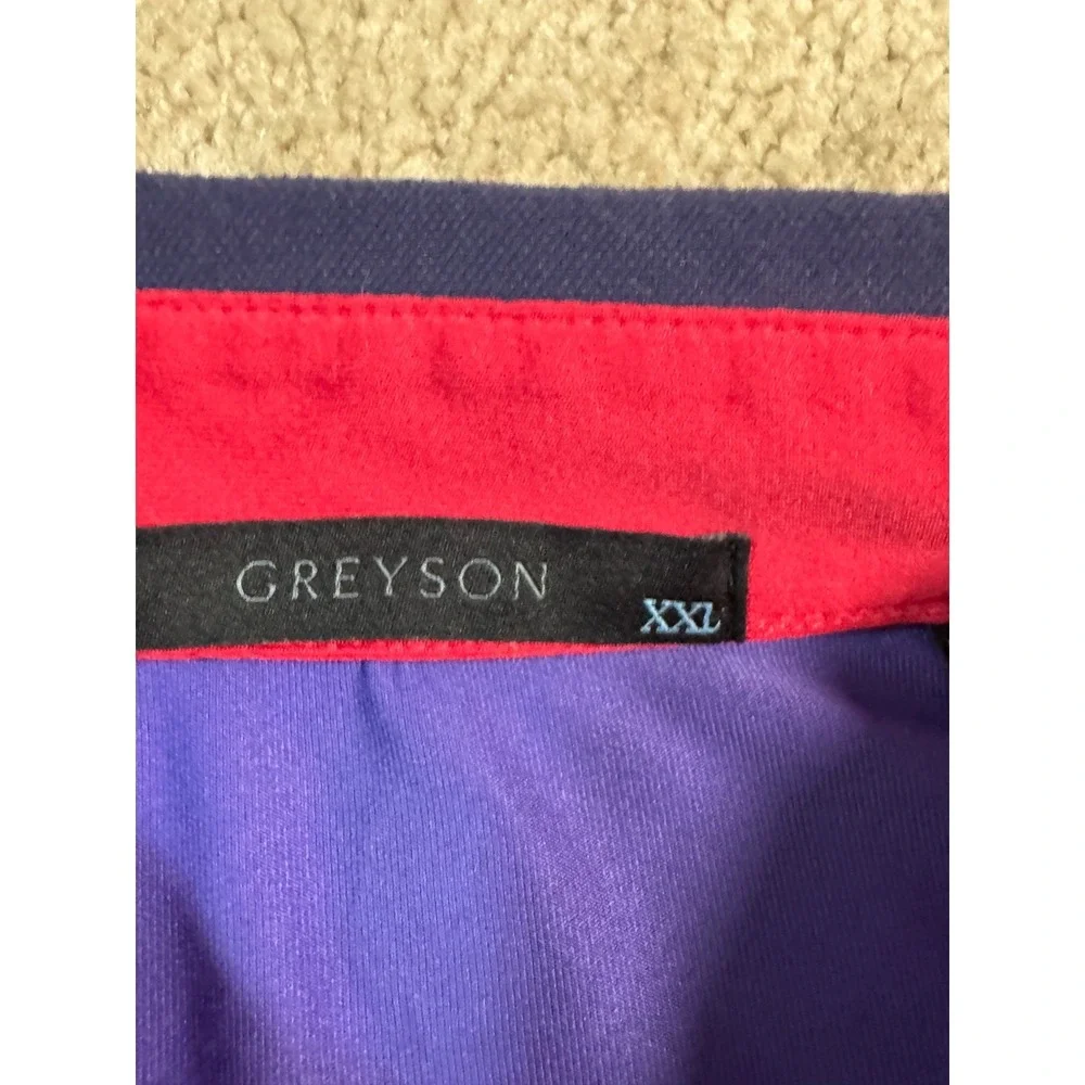 Greyson XXL Golf Polo Purple BHCC 1912 Wolf Logo‎ Short Sleeve Mens